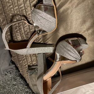 Womens silver high heels